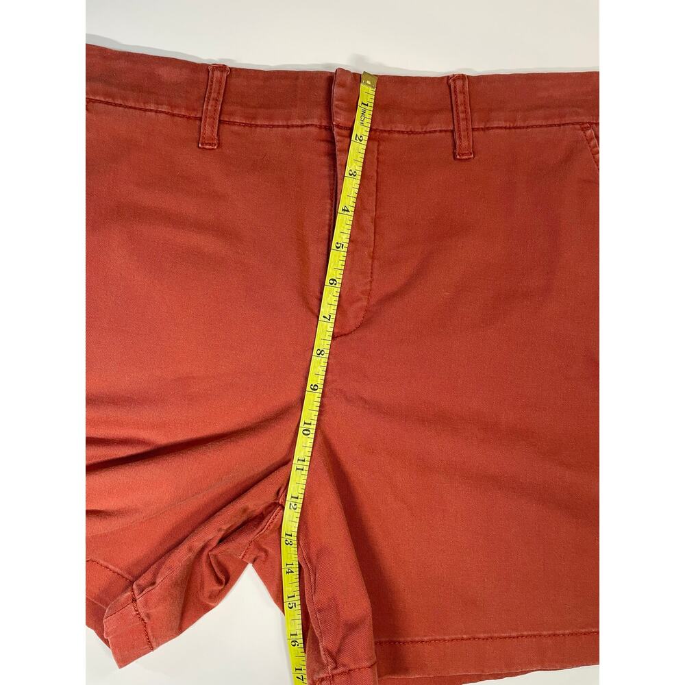 Anne Klein Womens 12 Salmon Stretch Chino Shorts Mid Rise Casual Summer - Picture 6 of 10